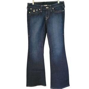 True Religion Joey flare leg pearl embellished jeans - 30.        L95
